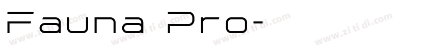 Fauna Pro字体转换